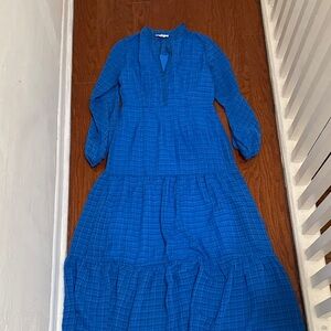 NSR Blue Checkered Pattern Top